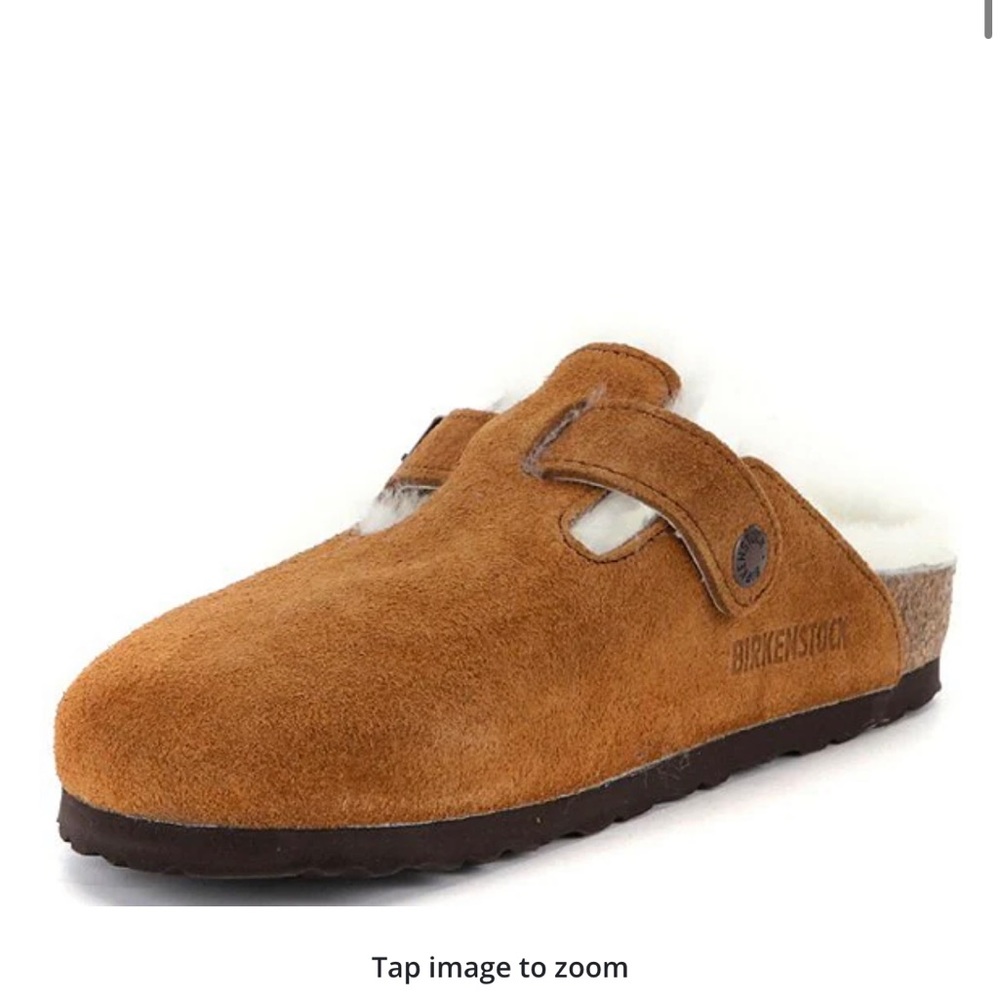 Birkenstock clogs with sherling
